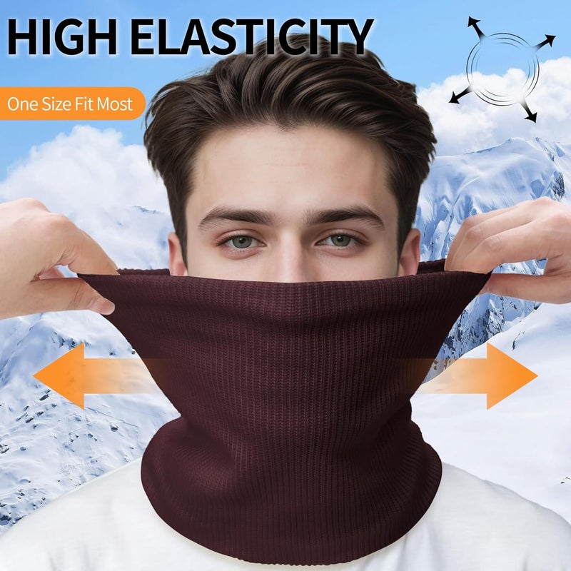 Beurlike Winter Neck Warmer Gaiters for Men Women Windproof Thermal Fleece Ski Face Mask Cover Neck Scarf for Cold Weather - Image 4